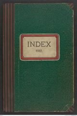 k.k. naturhistorisches Hofmuseum, Index Intendanzakten 1910, Seite 1